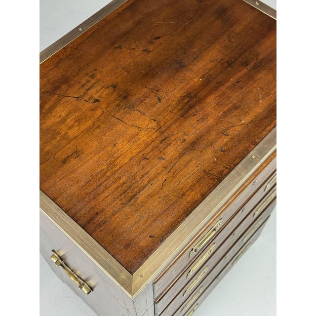Campaign Chest of Drawers in Mahogany, 1800s For Sale - Image 3 of 18