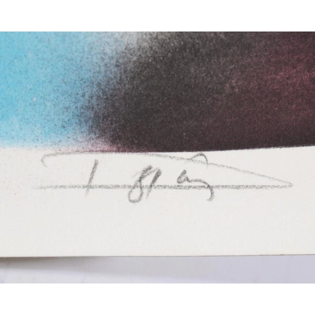 Abstract 1981 Abstract Lithograph by László Dús For Sale - Image 3 of 10