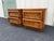 Mid 20th Century Dixie Brutalist Walnut Nightstands- A Pair For Sale - Image 10 of 12