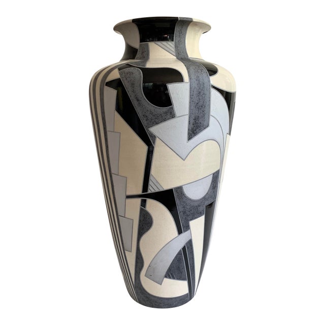 Monumental Ceramic Floor Vase For Sale
