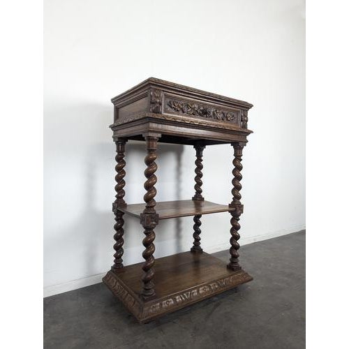 Louis XIII Oak Side Table For Sale - Image 3 of 8