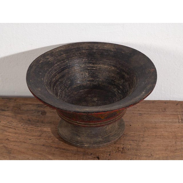 Antique hand-painted Tibetan bowl (c.1900)Dimensions: Diameter: 25 cm Height: 14 cmStyle: PrimitiveMaterials and...