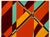 This original 2005 abstract painting titled "Two Oranges and a Green (Variation on a Theme)" is an elegant, structured...