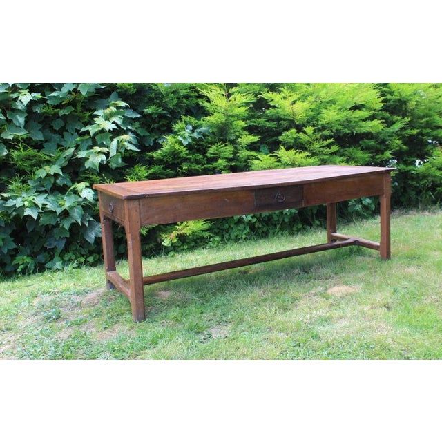 French Country House Table in Cherrywood, 1850 For Sale - Image 4 of 13