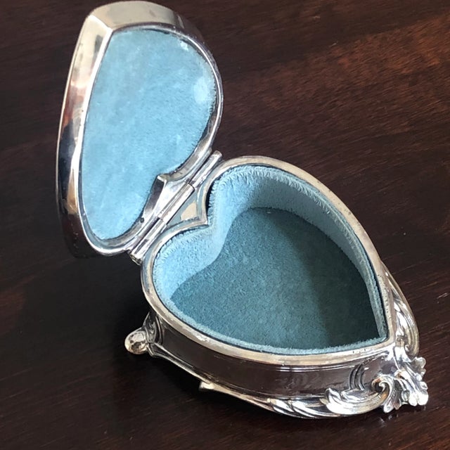 Antique Art Nouveau Silver Plated Jewelry Box For Sale In Baltimore - Image 6 of 13