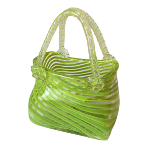 Vintage Hand Blown Murano Style Purse Vase