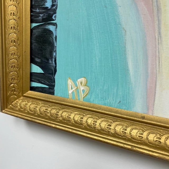 Colorful Late 20th Century Nude Abstract Painting For Sale - Image 9 of 9