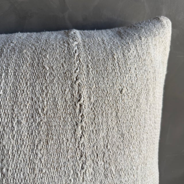 Not Yet Made - Made To Order Vintage Rug Pillow Cover With Original Seams For Sale - Image 5 of 7