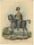 This hand-colored lithograph from the 19th century depicts an officer from the king's german legion, specifically the "2nd...