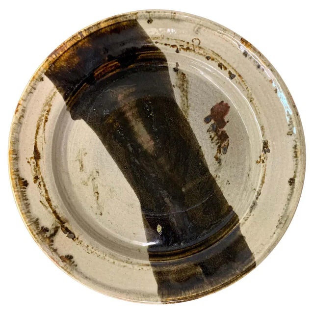 1980s Glazed Ceramic Charger For Sale - Image 13 of 13