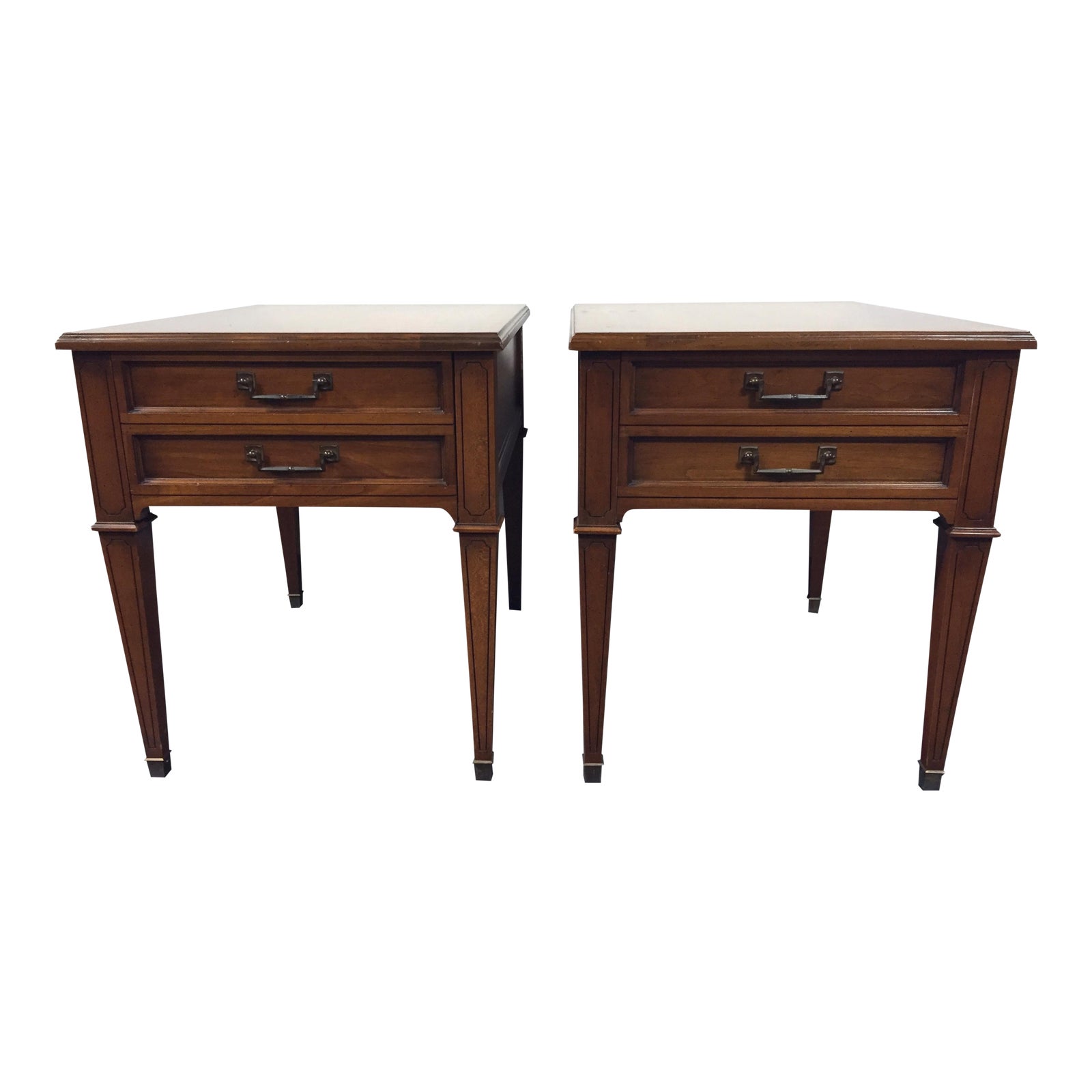 Vintage Heritage Mid Century Side Tables Pair Chairish