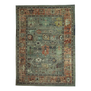 Turkish Oushak Old Wool Rug 14'7" x 19'11" #30144 For Sale