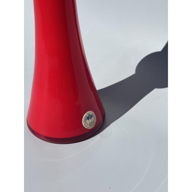 Glass Danish Blown Glass Soliflore Vase from Kastrup Holmegaard, 1960s For Sale - Image 7 of 9