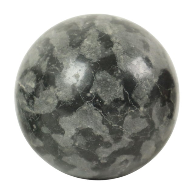 Large Polished Marble Spheres, 1980s, Set of 3 For Sale - Image 6 of 10