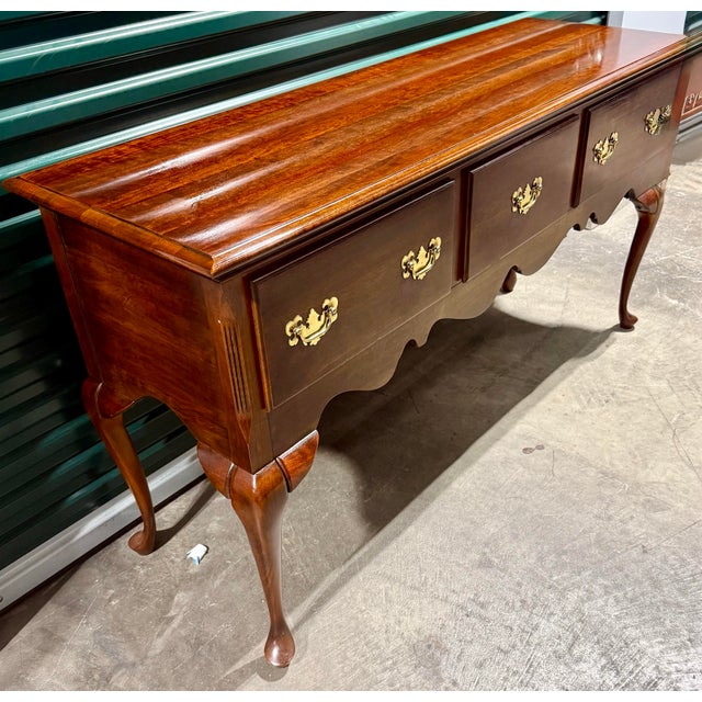 Mid 20th Century Cresent Manufacturing Co. Queen Anne Sideboard For Sale - Image 11 of 12