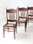 Brown Antique Press Back Dining Chairs Set of 4 For Sale - Image 8 of 16