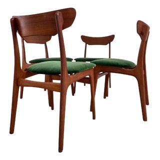 Chairs in Teak by Schiønning & Elgaard for Randers Møbelfabrik, Set of 4 For Sale