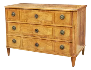 Late 18th Century Italian Neoclassical Walnut Inlaid Commode