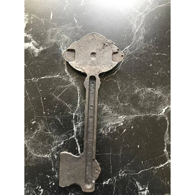 Antique Brass Door Key For Sale In Los Angeles - Image 6 of 10
