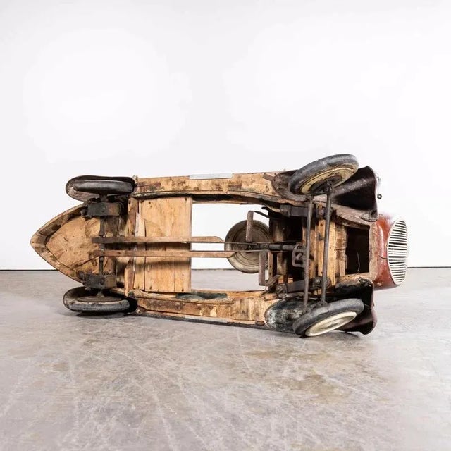 Vintage Italian Hand Built Pedal Car, 1940s For Sale - Image 13 of 18