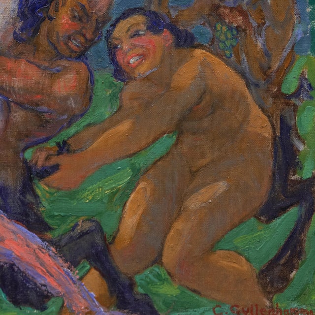 'Nymphs and Satyrs' by Gerhard Gyllenhammar, Circa 1910, Bacchanalia, Mythology, Swedish Modernist, Paris, Nya Nisse For Sale - Image 9 of 11