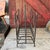 Black Vintage Industrial Black Metal Magazine Rack/Log Holder Geometric Wire Design For Sale - Image 8 of 10
