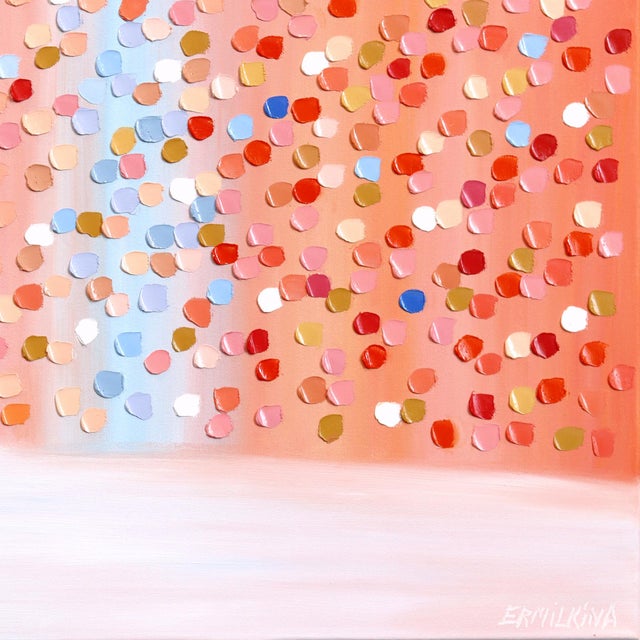 2020s Dawn Stroll - Expressive Color Drenched Textured Impasto Figurative Painting Original Artwork by Ekaterina Ermilkina For Sale - Image 5 of 9