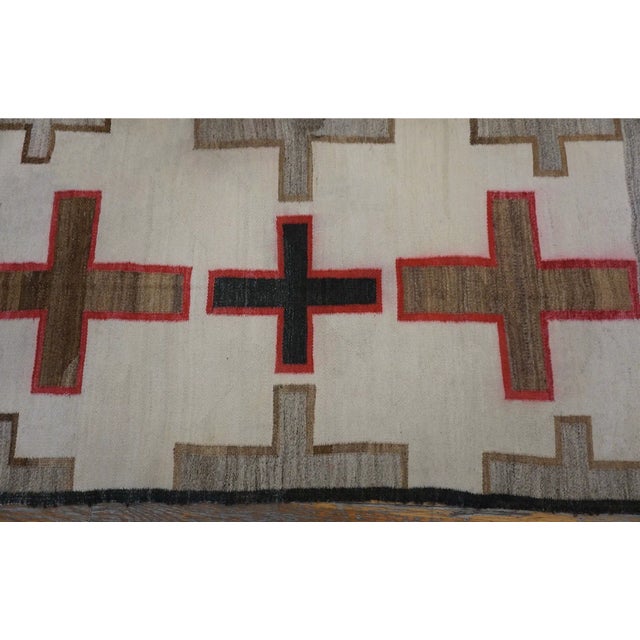 Early 20th Century American Navajo Style Carpet ( 2'6" X 4'9" - 76 X 145 ) For Sale - Image 12 of 12