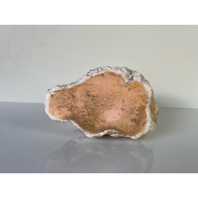 Vintage Hand Carved Pink Marble Fish Sculpture For Sale - Image 12 of 13