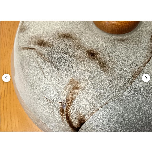 Wood Flush Mount in Golden Oak from Barovier & Toso, 1980s For Sale - Image 7 of 12