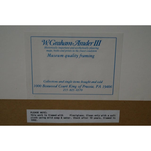 Antique White Antique W. Graham Arader III Framed Australian Map For Sale - Image 8 of 10