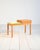 Oak gossip chair with integrated drawer and green velvet upholstered seat. Scandinavian production, 1960s. Known in...