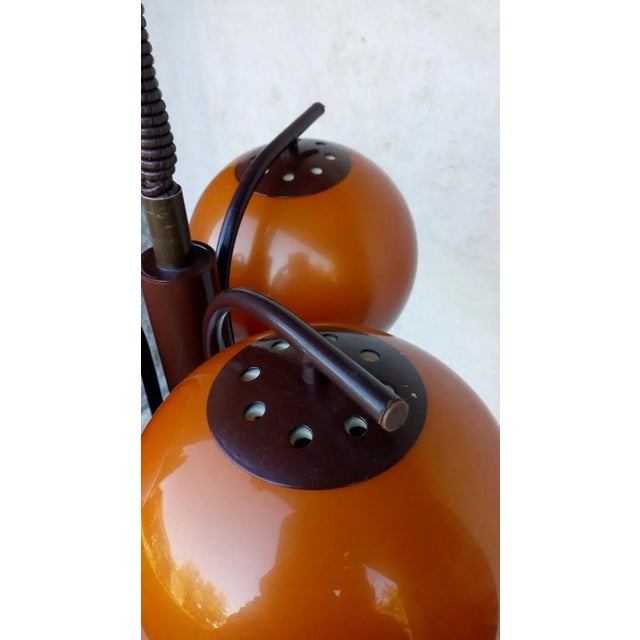 Vintage Red Chandelier, 1980s For Sale - Image 9 of 11