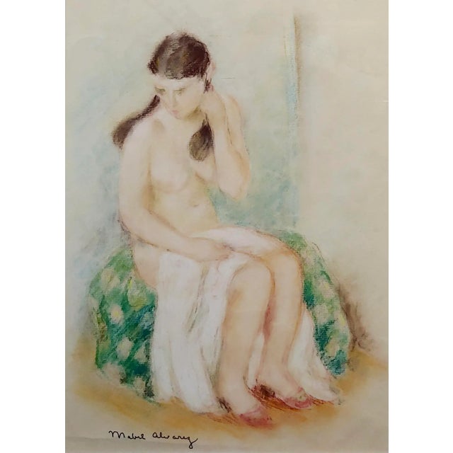 Figurative Mabel Alvarez -Young Girl Undressed -1934 Panting For Sale - Image 3 of 8