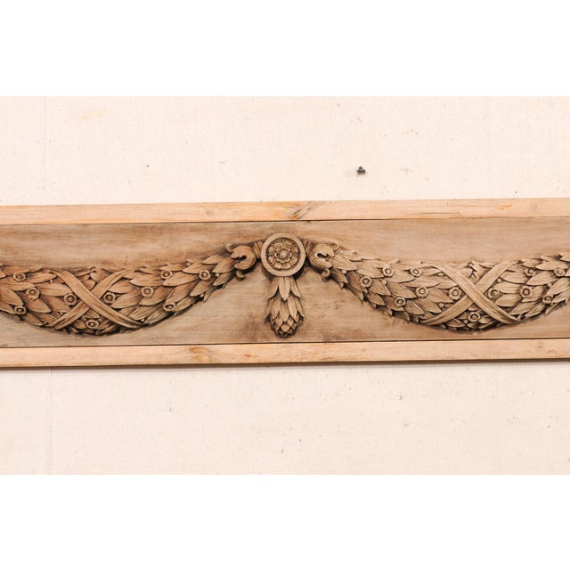 Antique French Garland Swag Wall Panel, 5ft For Sale In Atlanta - Image 6 of 8