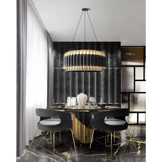 Metal Galliano Round Suspension by Delightfull For Sale - Image 7 of 9