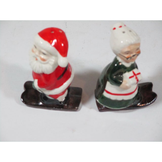 1960s Santa and Mrs. Claus Salt and Pepper Shakers - a Pair For Sale - Image 6 of 9