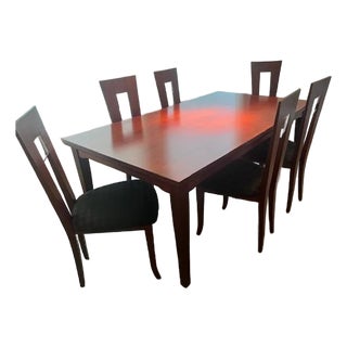 Skovby Expandable Dining Table & 6 Constantini Pietro Chairs For Sale