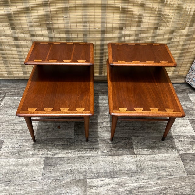 Mid-Century Modern A Pair of Newly Refinished Mid Century Modern Side Tables by Lane Acclaim Circa 1960s For Sale - Image 3 of 18