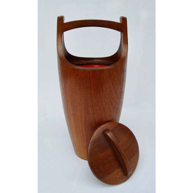 Mid-Century Modern C.1970's Jens Quistgaard,(Design) for Dansk Design,(Denmark) Teak Lidded Ice Bucket For Sale - Image 3 of 12
