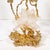 Pair of Exploded Bronze & 24k Gold W/ Rock Crystal Table Lamps by Claude Boeltz For Sale - Image 9 of 12
