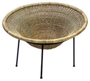 Wicker Easy Chair by Sven Staaf Attribution for Staaf & Almgren, 1950s