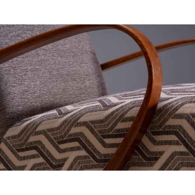 Wood Bentwood Lounge Chairs by Jaroslav Šmídek, Czechoslovakia, 1950s, Set of 2 For Sale - Image 7 of 9