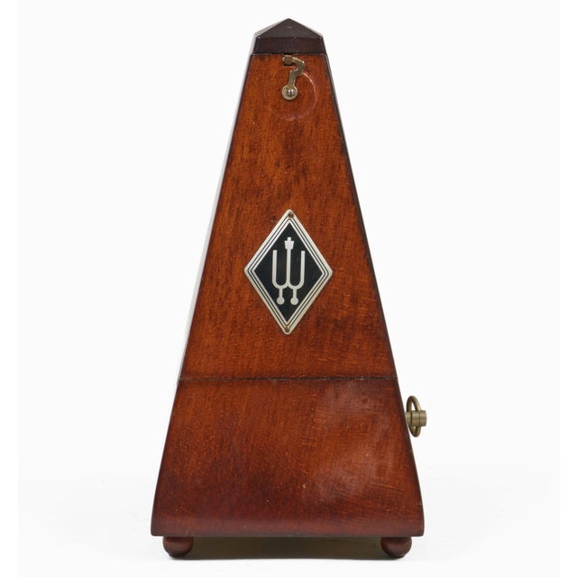 Wittner walnut traditional mechanical pyramid metronome utilizes a clockwork, spring-wound Maelzel system that requires no...