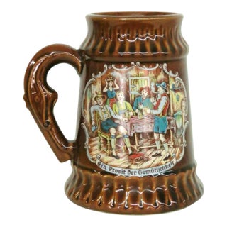 McCoy Ein Prosit der Gemutlichkeit Large Beer Mug Stein For Sale