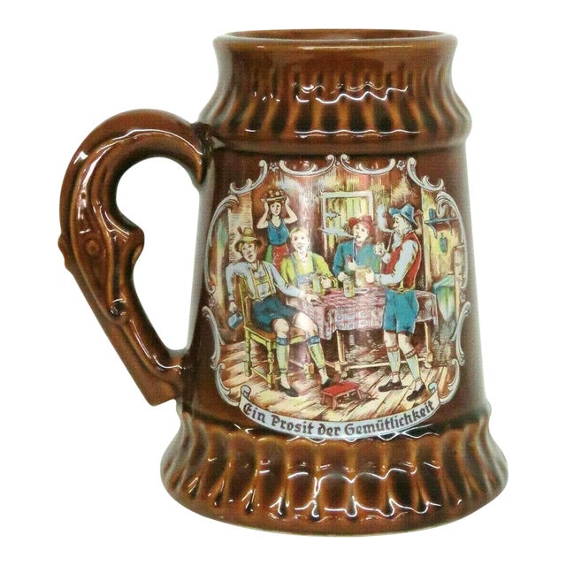 McCoy Ein Prosit der Gemutlichkeit Large Beer Mug Stein For Sale