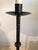 Traditional 1980s Hammered Forged Iron Floor Lamp With Lamp Shade For Sale - Image 3 of 5