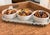 1990s Kathy Hatch Collection Hand-Painted Triple Bowl Serving Tray / Condiment Server For Sale - Image 9 of 9