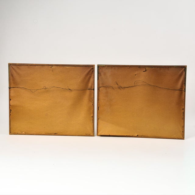 Vintage Japanese Woodblock Prints Pair - Mid Century Sakai Hoitsu Framed Art Set For Sale - Image 9 of 14