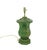 Chinoiserie Vintage Handcrafted Forged Iron Green Hand-Painted Gold Chinoiserie Table Lamp. For Sale - Image 3 of 9